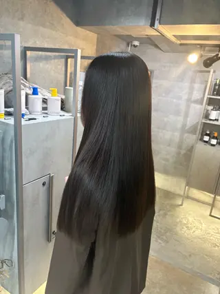 ロング 髪質改善ストレート/ 透明感カラー🥣🤍のヘアスタイル