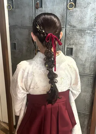ヘアアレンジ 🎀ボブ/レイヤー/ 梅田/天野川奈緒🎀のヘアスタイル