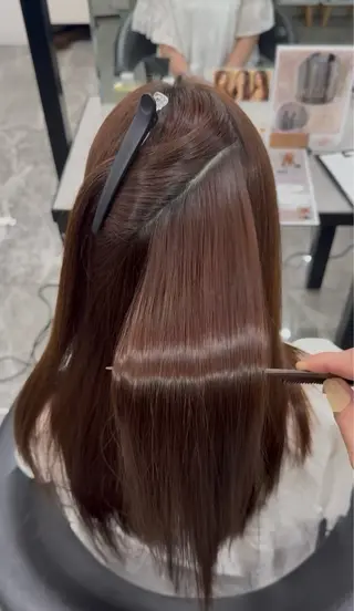 ロング りきと🦋河原町 縮毛矯正/艶カラーのヘアスタイル