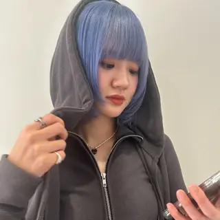 ミディアム カラー 渋谷ハイトーン pi-(ぴー)のヘアスタイル