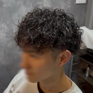 ショート パーマ メンズ 松尾 叶恋のヘアスタイル