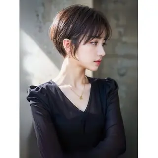 ショート 撮影モデル募集【くび れショートボブ】馨のヘアスタイル