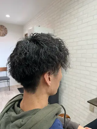 パーマ メンズ 藤田 陽斗のヘアスタイル