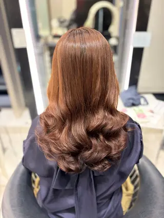 ロング パーマ 🌼銀座コテ巻き風パ ーマ🌼いでいあやのヘアスタイル