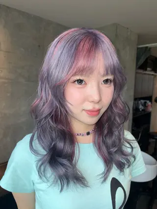 ミディアム Cocona 🦤 /ブリーチ/デザインのヘアスタイル