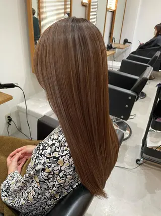 ロング カラー 🐬脱白髪染めカラー 清水大世🐬のヘアスタイル