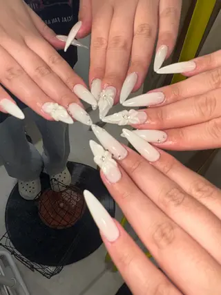 ネイル 33nail✴️栄 スミレ❇️Gel-xのネイルデザイン