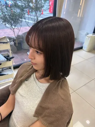 カラー ツヤカラー/アレンジ /湘南/ハナメ‎🤍のヘアスタイル