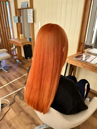 ロング カラー Agu hair 木間のヘアスタイル