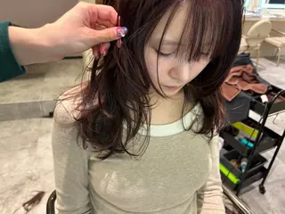 セミロング カラー ヘアアレンジ 💟Opus // Mizuki🐕のヘアスタイル