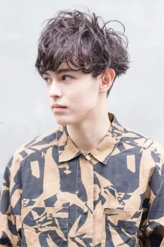 ショート メンズ パーマ メンズ特化 TAKE高崎のヘアスタイル