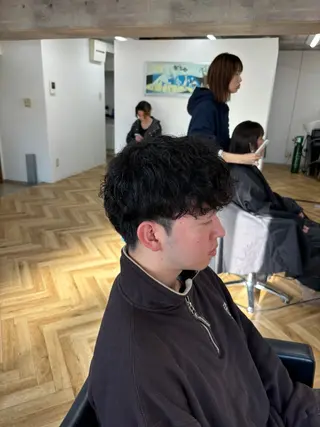 ショート パーマ 石橋 桃花のヘアスタイル