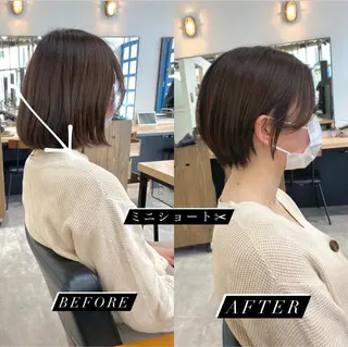 ショート 🍃ボブ&ショート 特化🍃髪質改善🍃のヘアスタイル