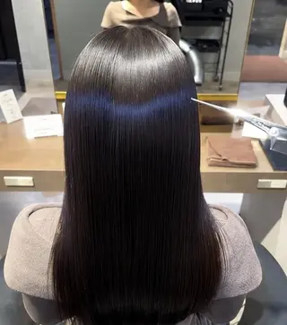 セミロング ♡ミルクティー♡ ♡ストレート♡メンズのヘアスタイル