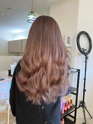 ロング カラー KR2S× 亜以加のヘアスタイル