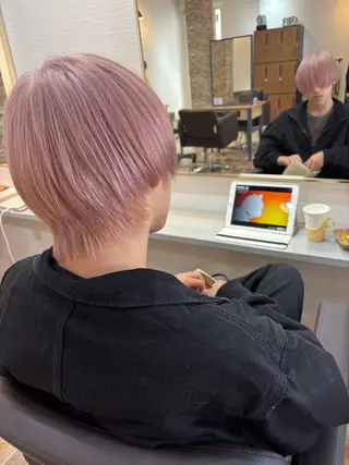 ショート ヘアカラー&縮毛矯正 STAR☆RIVERのヘアスタイル