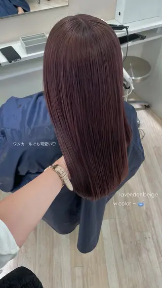 セミロング カラー Parve Mix /頓宮 稚愛🤍のヘアスタイル