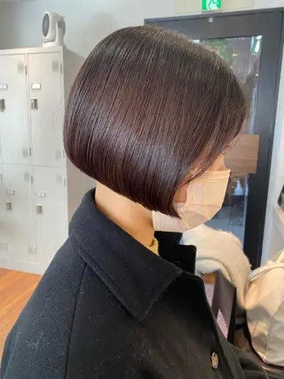 ショート カラー パーマ ヘアアレンジ MOE /Zina横浜2ndのヘアスタイル