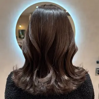 ロング カラー 茶屋町透明感カラー/ レイヤー/みさきのヘアスタイル