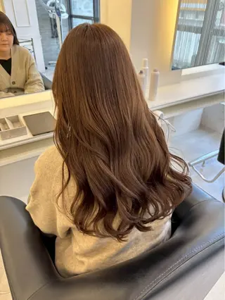 ロング カラー ParveMix 岡本えりかのヘアスタイル