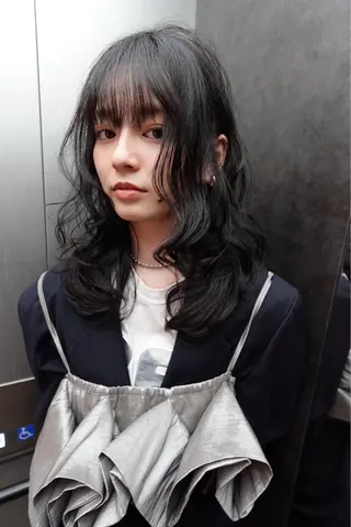 セミロング 🩵縮毛矯正・ボブ 岩原朋也🩵のヘアスタイル
