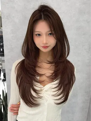 ロング カラー 💎KEN /レイヤー/韓国💎のヘアスタイル