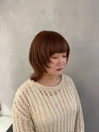 セミロング 新宿/顔周りカット +レイヤー=しずく♩のヘアスタイル