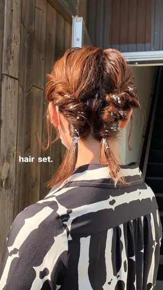 ヘアアレンジ 本間 結衣のヘアスタイル