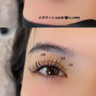 マツエク・マツパ eyelash Anmut Lunaのマツエク・マツパデザイン