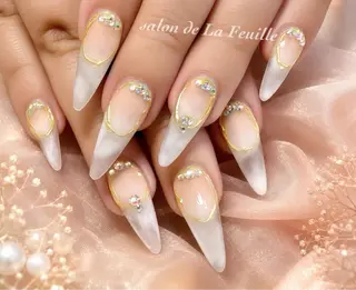 セミロング サロンドラフィーユ LAFEUILLEのネイルデザイン