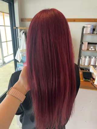 カラー 透明感カラー 結羽愛のヘアスタイル