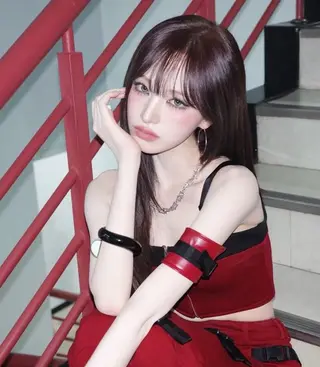 ロング カラー ラベンダー💜グレー 🩶ミント‪🩵のヘアスタイル