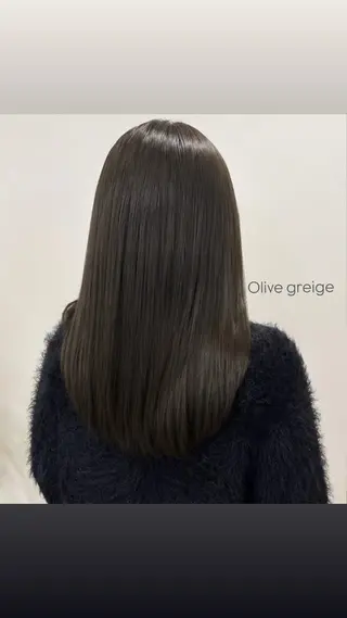 セミロング カラー ブリーチなしWカラー ／レイヤー🎀マリノのヘアスタイル