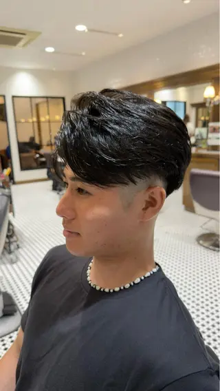 ミディアム パーマ メンズ メンズ特化🔥 有田波人のヘアスタイル
