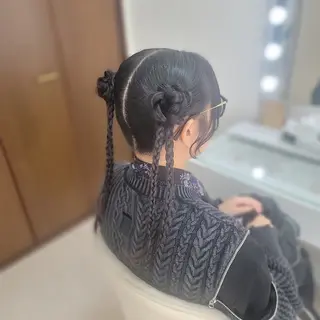 ロング ヘアアレンジ ヘアセットサロン 渥美寿美翔のヘアスタイル
