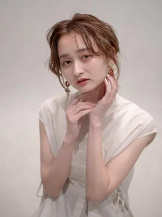 ショート 豊中駅3分eha レッスンモデルのヘアスタイル