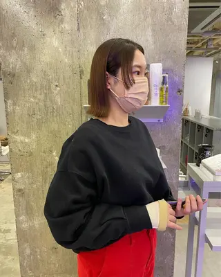 ミディアム 川上 智汐のヘアスタイル
