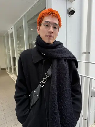ショート カラー メンズ mai/大阪心斎橋 メンズ/ハイトーンのヘアスタイル