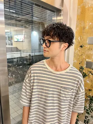 パーマ メンズ メンズ特化 タメイシのヘアスタイル