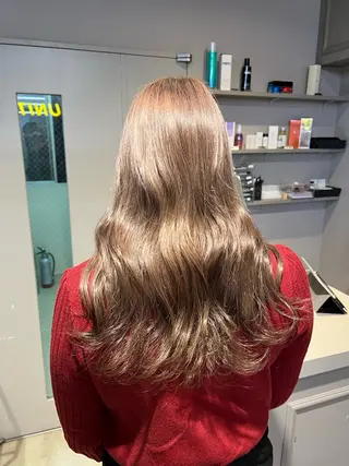 ロング カラー パーマ ヘアアレンジ メンズ 上品＆韓国風 🥀海心🥀のヘアスタイル
