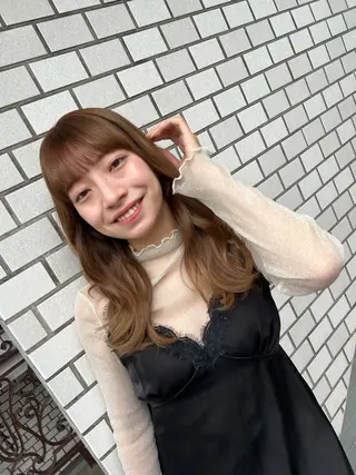 セミロング ヘアアレンジ HORI tのヘアスタイル