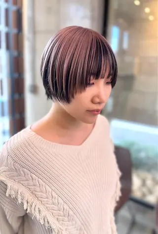 ショート カラー haruka ♡レイヤー/透明感のヘアスタイル