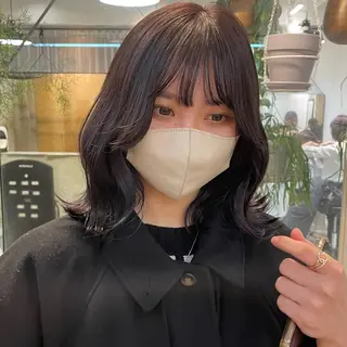 ミディアム 盛れる透明感カラー momokaのヘアスタイル