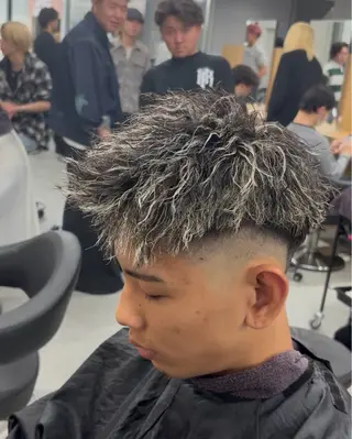 カラー パーマ メンズ メンズ特化⚡️パーマ テッタのヘアスタイル
