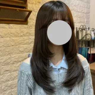ロング 坂本菜摘 |レイヤーカットのヘアスタイル