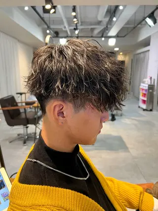 パーマ メンズ メンズパーマ特化/ シャドウ/波巻/陸翔のヘアスタイル