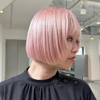 ショート カラー Ami ケアブリーチ/表参道のヘアスタイル