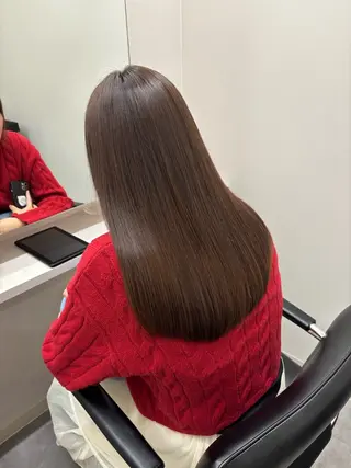 セミロング とき/髪質改善/透明 感カラー☘️のヘアスタイル