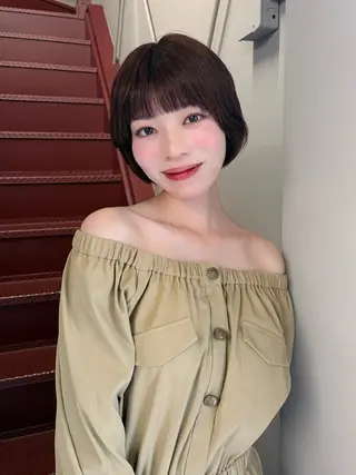 ショート カラー パーマ HIBIKI / 透明感カラーのヘアスタイル