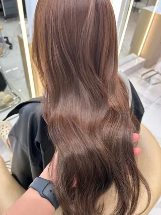 ロング カラー Airi/ブリーチ なし艶カラー♡のヘアスタイル